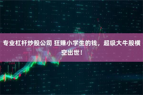 专业杠杆炒股公司 狂赚小学生的钱，超级大牛股横空出世！